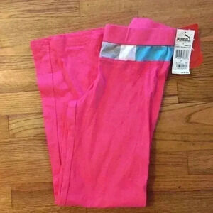 New! Puma kids pant pink girls L cotton